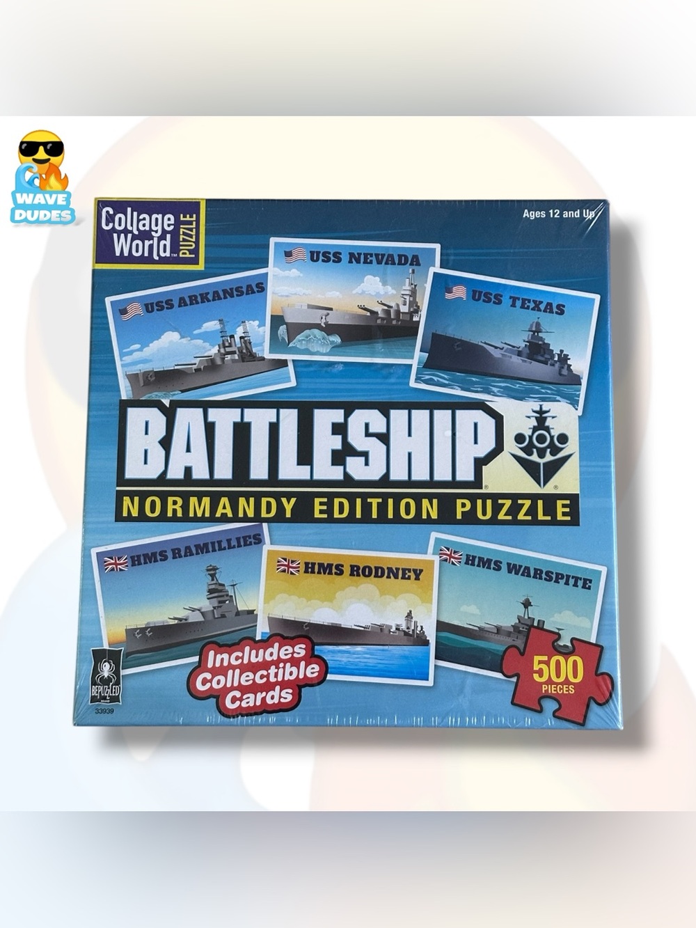 Bepuzzled: Battleship Normandy Edition 500 Piece Puzzle